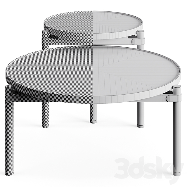 Frato TUFI Outdoor Coffee Table 3DS Max Model - thumbnail 6