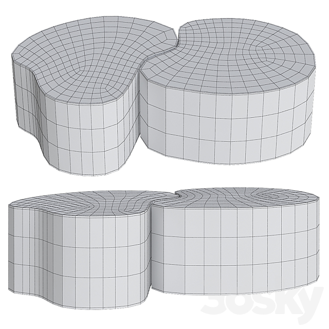 Free Form Coffee Table 3DSMax File - thumbnail 2