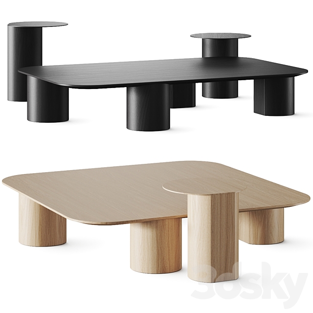 Frigerio Elly Coffee Tables 3DS Max Model - thumbnail 2