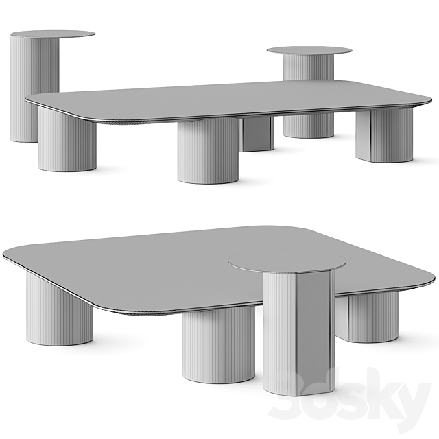 Frigerio Elly Coffee Tables 3DS Max Model - thumbnail 4