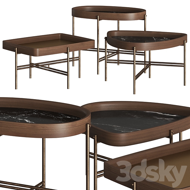 Frigerio Salotti Victor Coffee Tables 3DSMax File - thumbnail 1