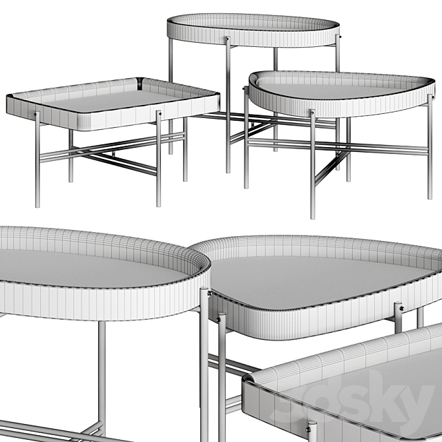 Frigerio Salotti Victor Coffee Tables 3DSMax File - thumbnail 2