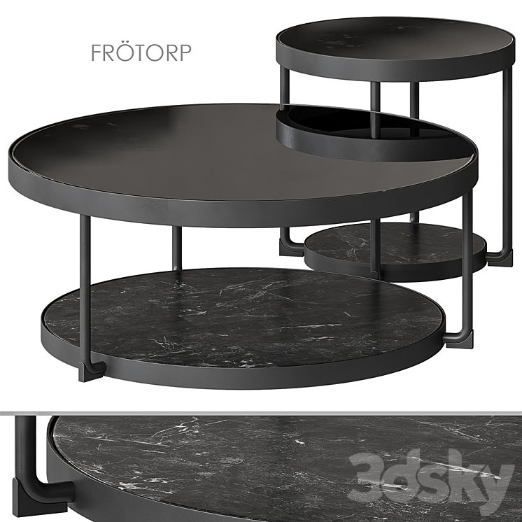 Frötorp \/ Frotorp Ikea Coffee Table 3DS Max Model - thumbnail 3