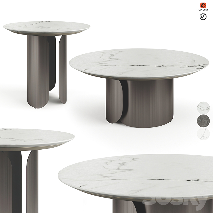 GABRIEL OPERA CONTEMPORARY COFFEE TABLE 3DS Max Model - thumbnail 3