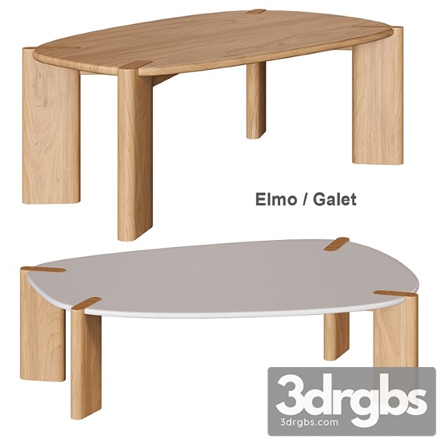 Galet coffee table la redoute - thumbnail 1