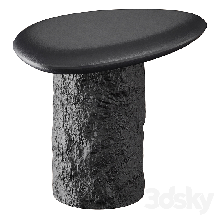 Galisteo Pebble End Table (Crate and Barrel) 3DS Max - thumbnail 1