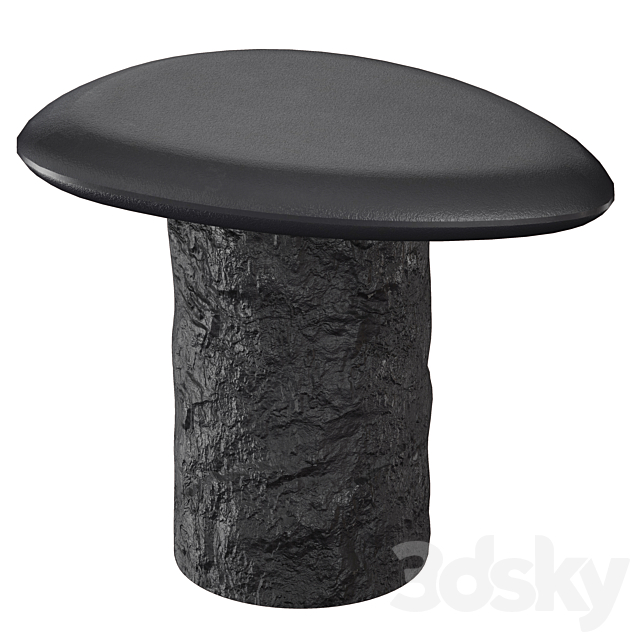 Galisteo Pebble End Table (Crate and Barrel) 3DSMax File - thumbnail 2