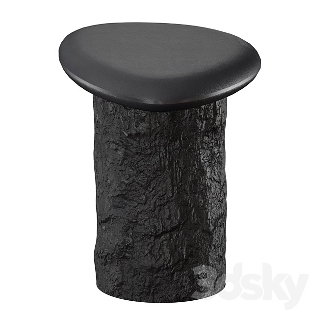 Galisteo Pebble End Table (Crate and Barrel) 3DSMax File - thumbnail 3