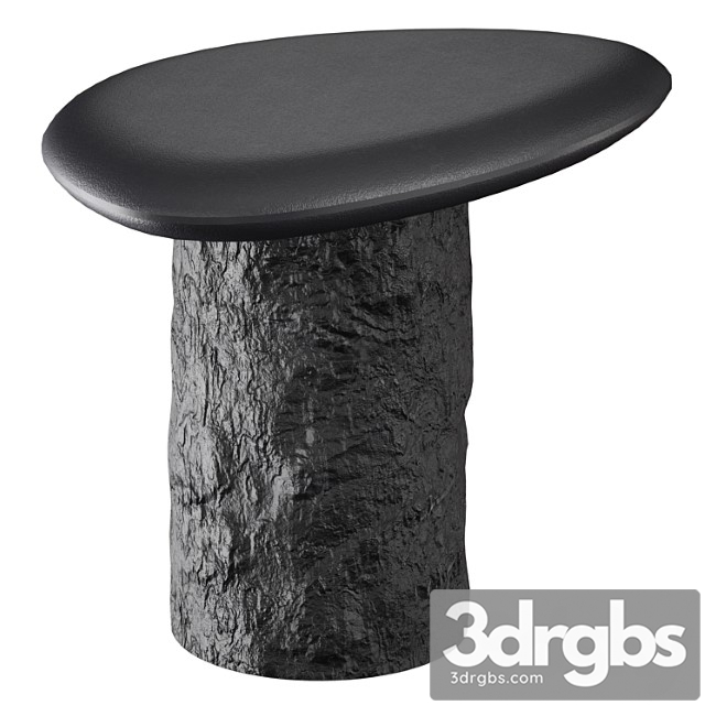 Galisteo pebble end table (crate and barrel) - thumbnail 1