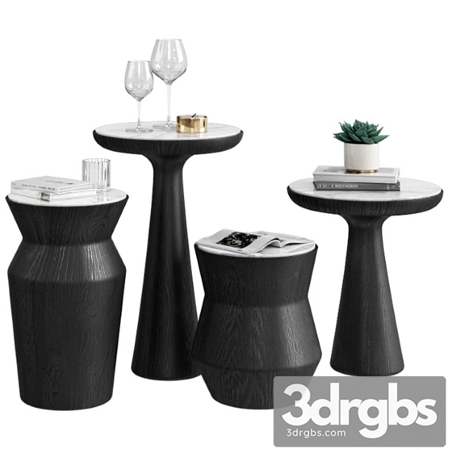 Gallotti & Radice Coffee table Fante & Dama 3dsmax Download - thumbnail 1