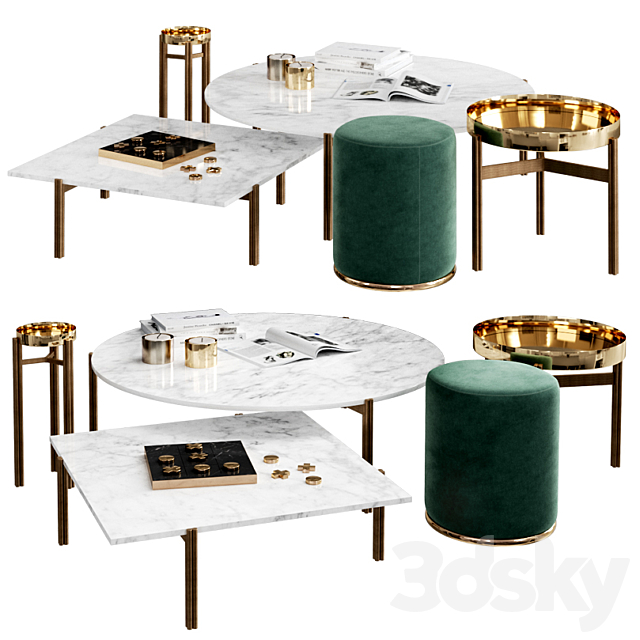 Gallotti & Radice Coffee table Twelve 3DSMax File - thumbnail 1