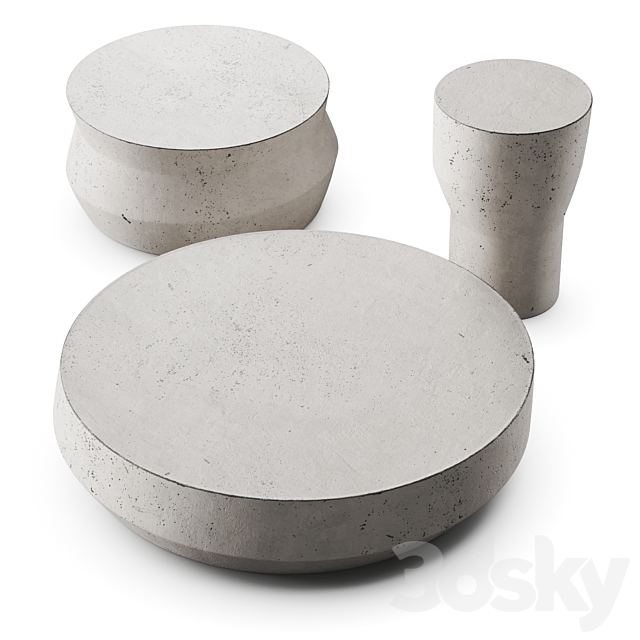 Gallotti & Radice Drummers Coffee Tables 3DS Max Model - thumbnail 2