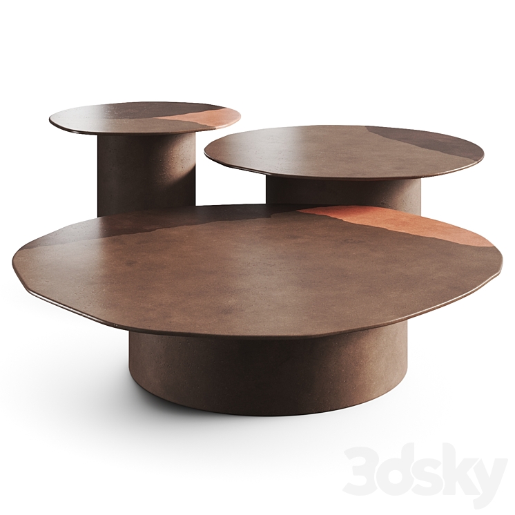 Gallotti & Radice Re-Verre Coffee Tables 3DS Max Model - thumbnail 2