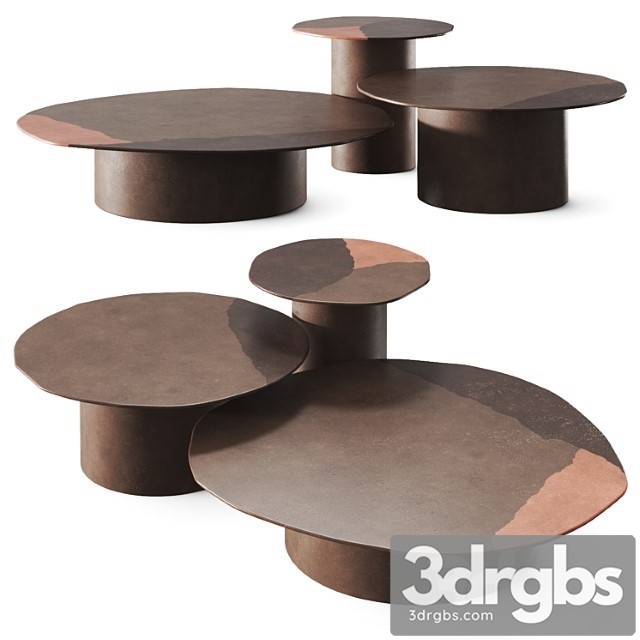 Gallotti Radice Re Verre Coffee Tables 3dsmax Download - thumbnail 1