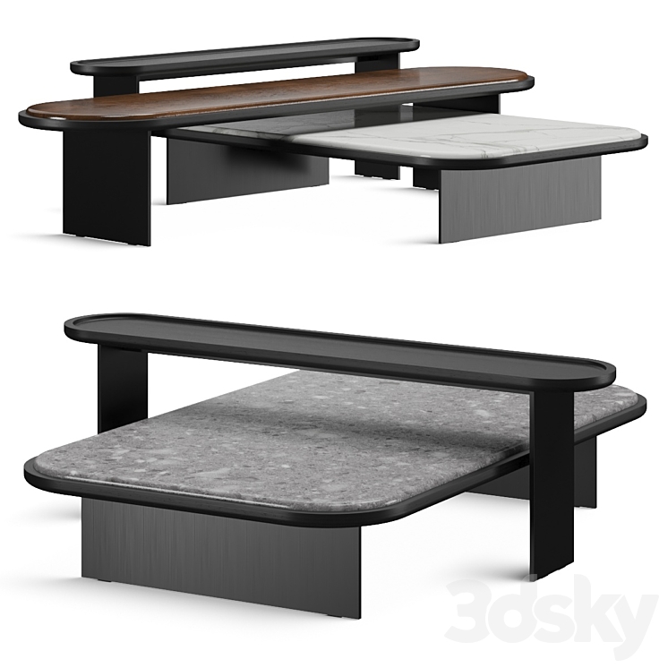 Gallotti & Radice Sensei Coffee Tables 3DS Max Model - thumbnail 1