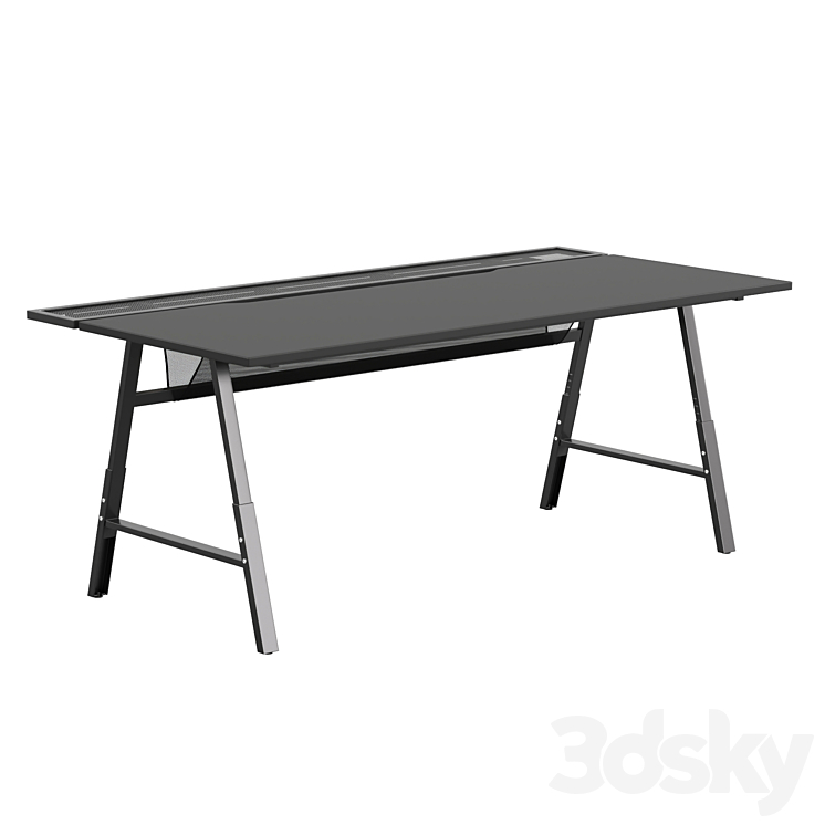 Gaming computer desk Ikea UTESPELARE 3DS Max - thumbnail 1