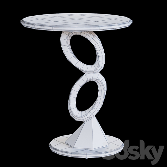 Garda Decor – Coffee table ART-2898-ET 3DS Max Model - thumbnail 3