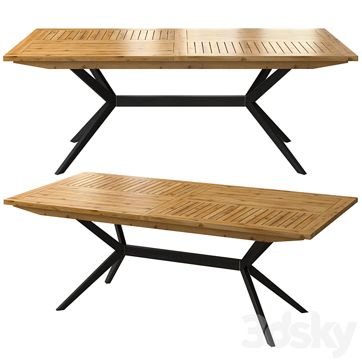 Garden table Jakta 3DS Max - thumbnail 1