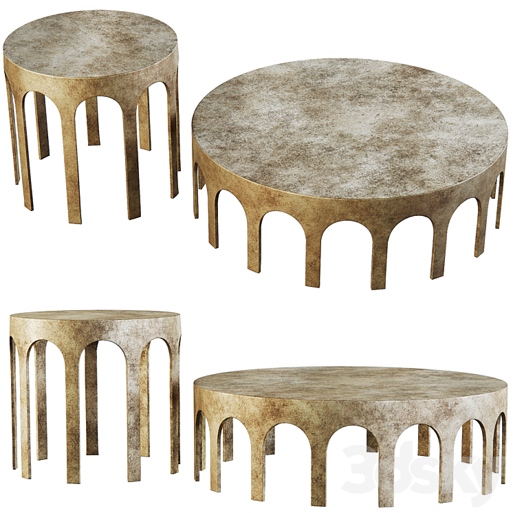 Gardini coffee tables by Eichholtz 3DS Max Model - thumbnail 1