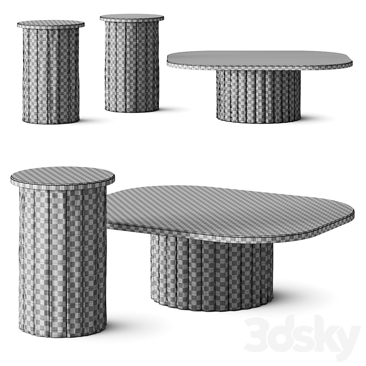 Garnier & Linker Kitayama Coffee Tables 3DS Max Model - thumbnail 2