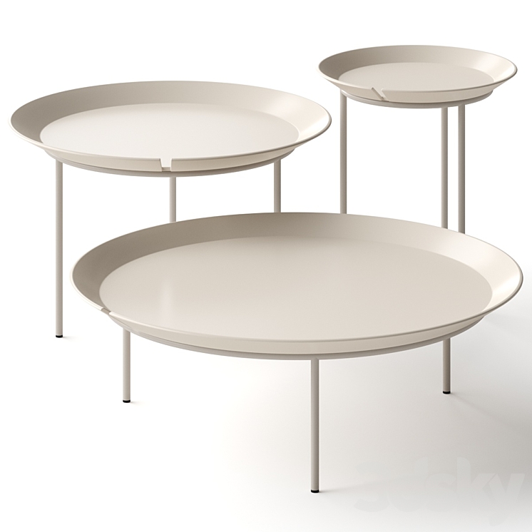 Gervasoni Brise Coffee Tables 3DS Max Model - thumbnail 3