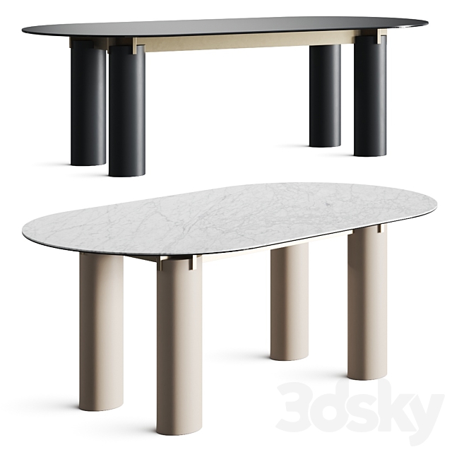 Gervasoni Daen Dining Table 3DSMax File - thumbnail 1