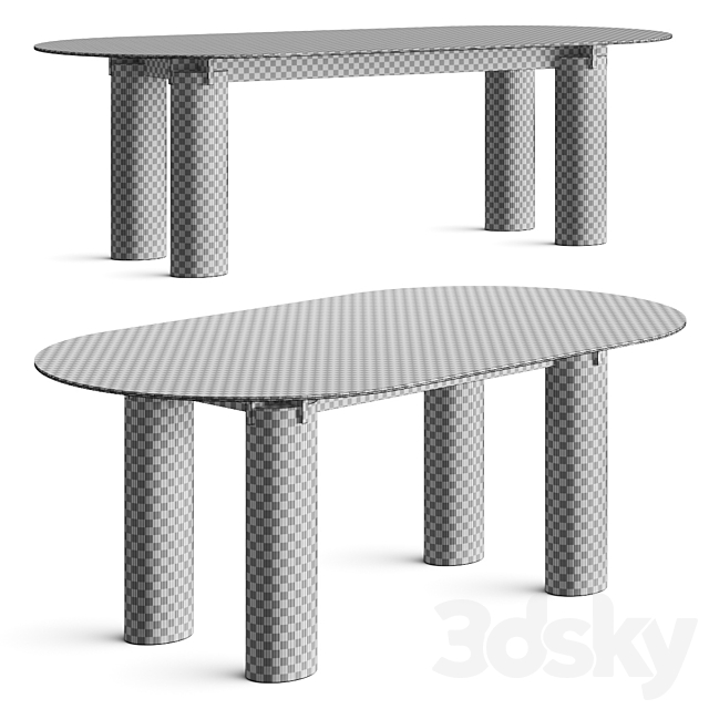 Gervasoni Daen Dining Table 3DSMax File - thumbnail 2