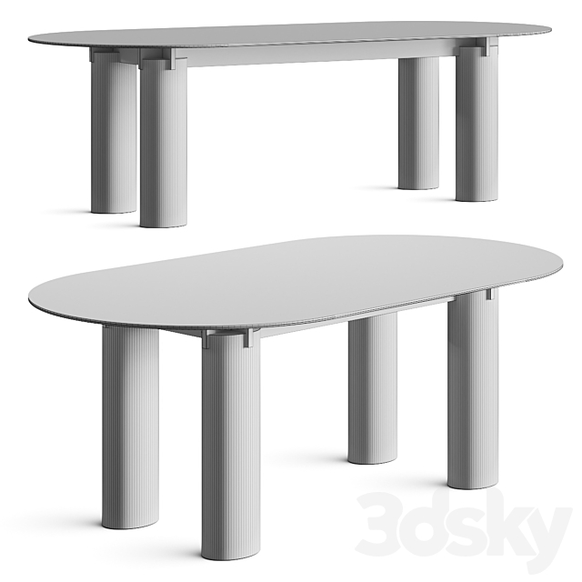 Gervasoni Daen Dining Table 3DSMax File - thumbnail 3