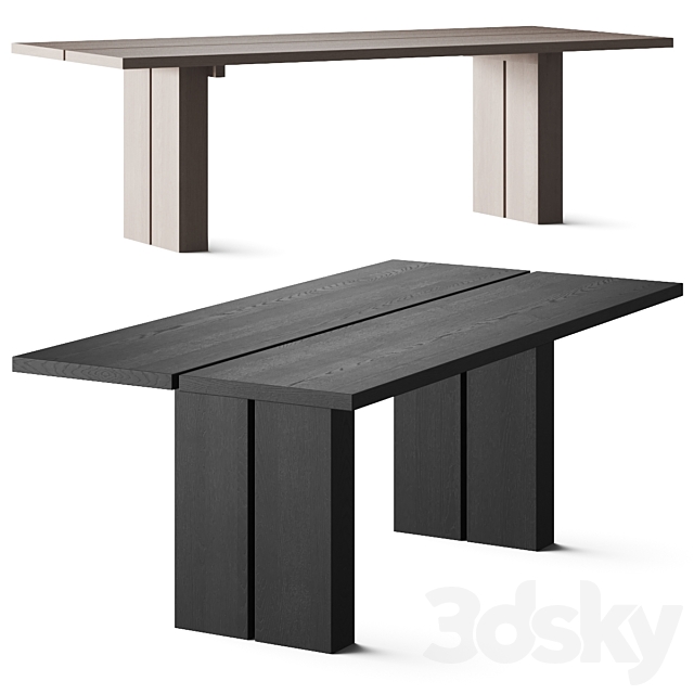 Gervasoni Yaku Dining Tables 3ds Max - thumbnail 1