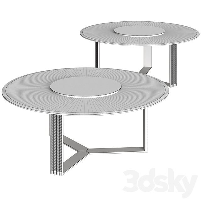 Gianfranco Ferré Home Glasgow Round Table 3DSMax File - thumbnail 2