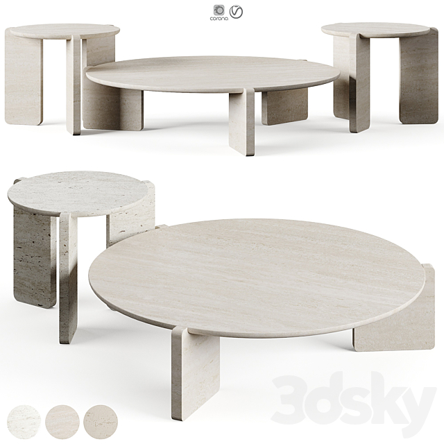 Gianfranco Ferre Home Greenwich Coffee Table 3ds Max - thumbnail 1