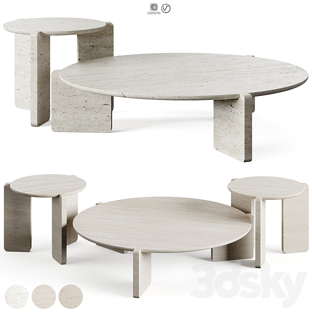 Gianfranco Ferre Home Greenwich Coffee Table 3ds Max - thumbnail 2