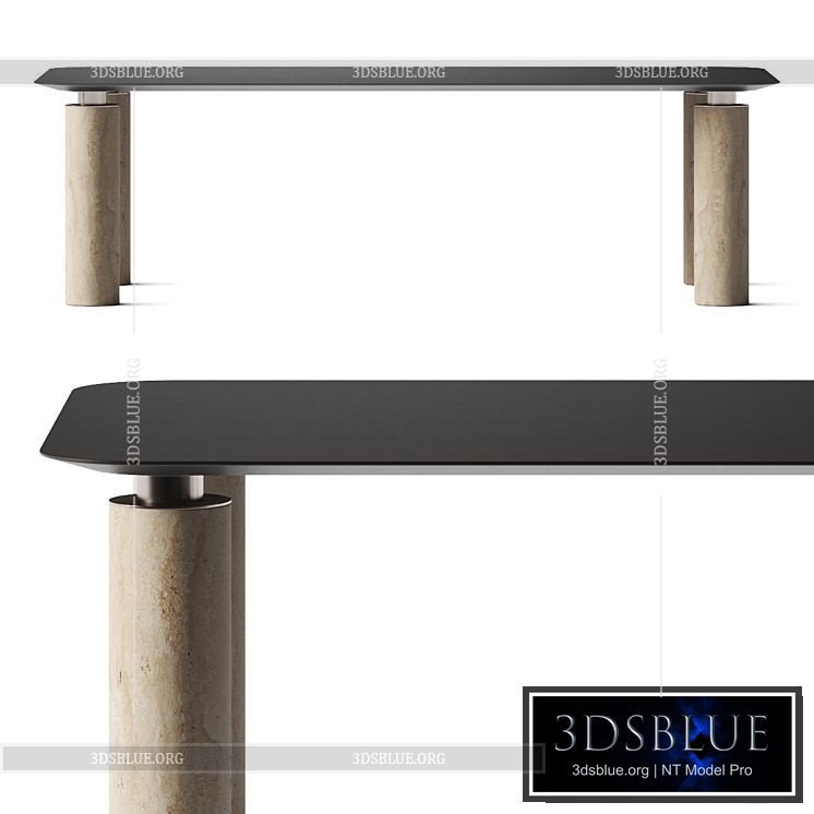 Gianfranco Ferre Rockefeller Dining Table 3DS Max - thumbnail 3