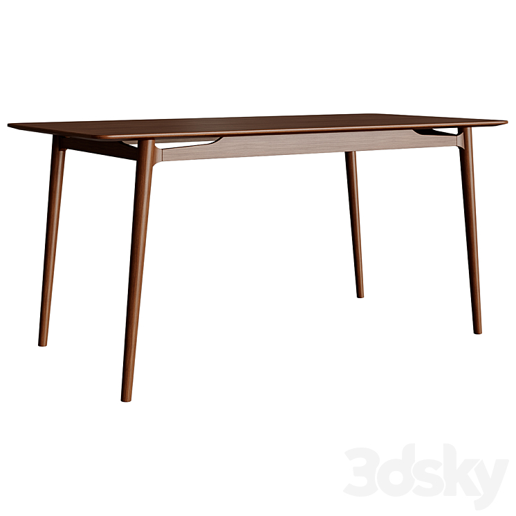 Giano Dining Table Oak 3DS Max - thumbnail 2