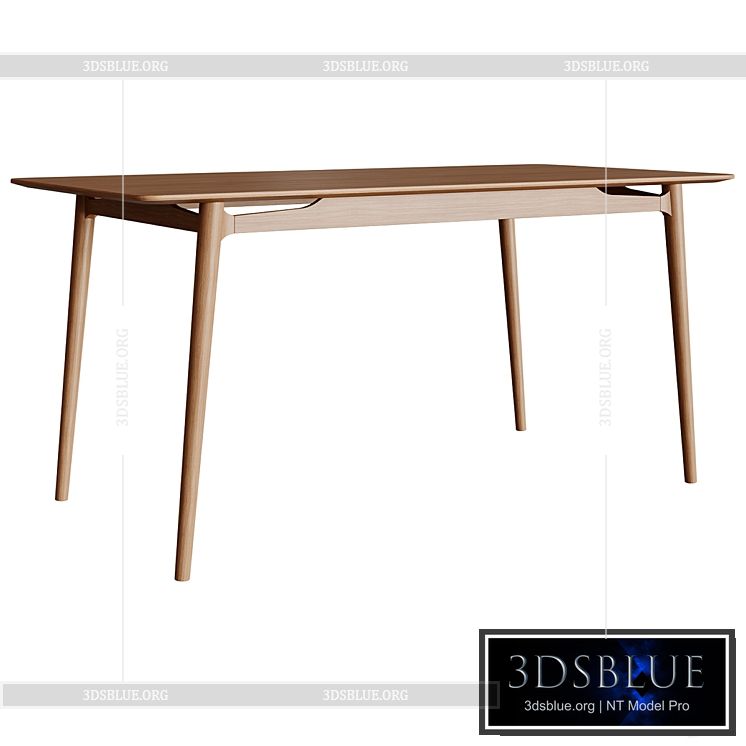 Giano Dining Table Oak 3DS Max - thumbnail 3