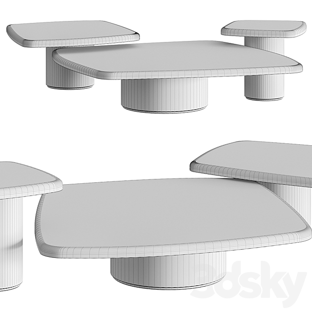 Giopagani Blackbird Coffee Tables 3DSMax File - thumbnail 2