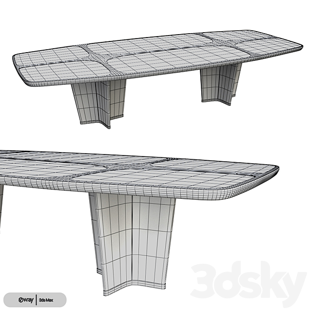 Giorgetti Bigwig Table 3DSMax File - thumbnail 3