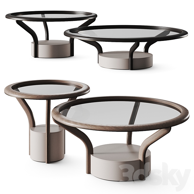 Giorgetti Chanterelle Coffee Tables 3ds Max - thumbnail 1