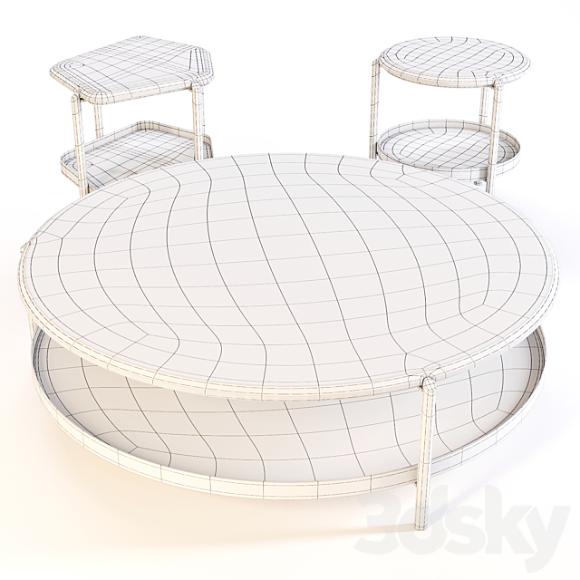 Giorgetti: Coffee Table – Skyline Set 03 3DSMax File - thumbnail 3