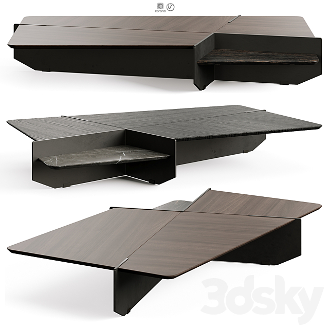 Giorgetti GHIBLIM Coffee Table 3ds Max - thumbnail 1