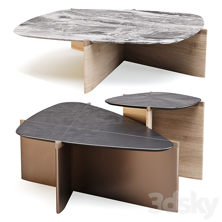 Giorgetti: Griffe – Coffee and Side Tables 3DS Max - thumbnail 2