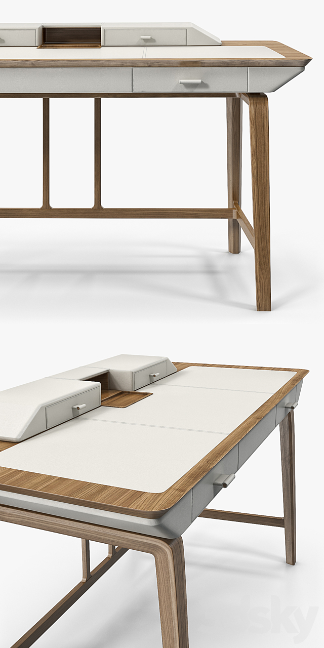 Giorgetti Studium Writing Desk 3DS Max Model - thumbnail 2