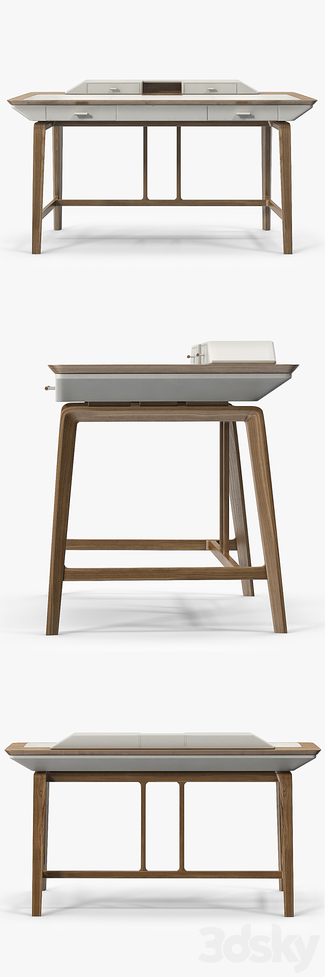 Giorgetti Studium Writing Desk 3DS Max Model - thumbnail 3