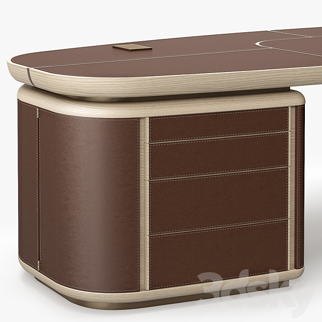 Giorgetti Tycoon Desk 3DS Max Model - thumbnail 3