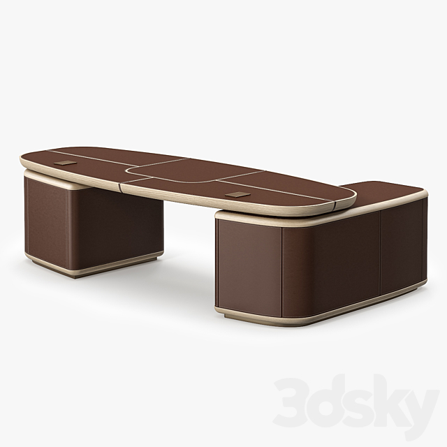 Giorgetti Tycoon Desk 3DS Max Model - thumbnail 3