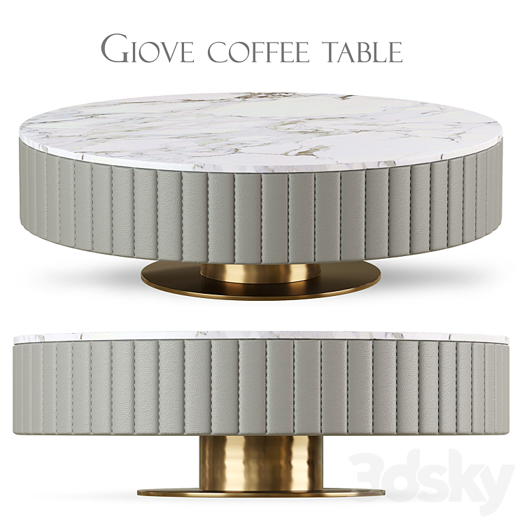 Giove coffee table 3DS Max Model - thumbnail 1