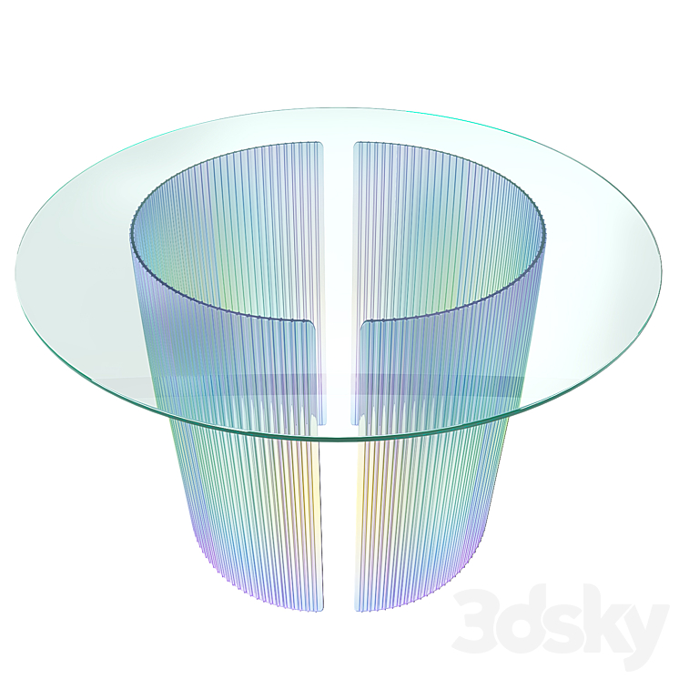 glass table Jordan Söderberg Mills 3DS Max Model - thumbnail 1