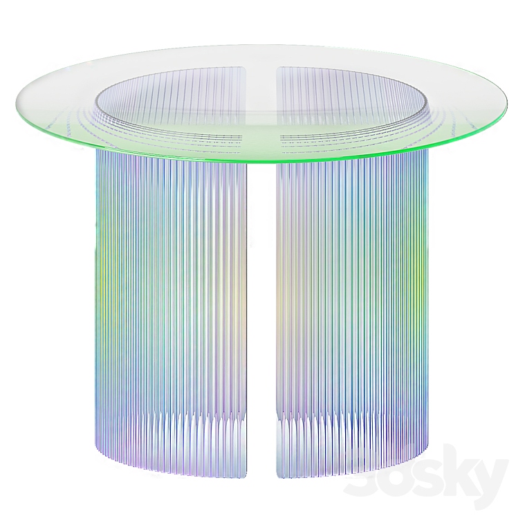 glass table Jordan Söderberg Mills 3DS Max Model - thumbnail 2