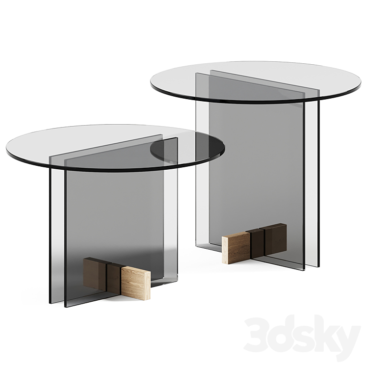 Glass Table Vidro by Guilherme Wentz 3DS Max Model - thumbnail 1