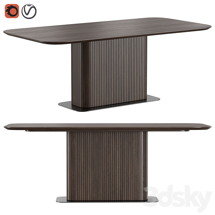 Glide Dining Table by Dantone Home 3DS Max Model - thumbnail 1